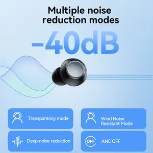 High Quality Bt Earphone Stereo 3Eq Modes Noise Cancelling Deep Bass Earphones Ldac Codec Hybrid Anc Wireless Bt Earphone