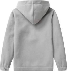 Sudaderas para niñas Jersey de lana con media cremallera Niños Ligero Suave Polar Sudaderas con capucha de manga larga con bolsillo - Product Image 2