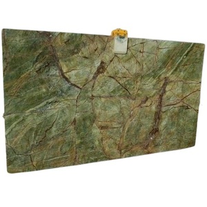 Encimera de Mármol Verde Selva Tropical, Gran Losa India, Superficie Pulida y Afilada, Diseño Moderno para Comedor de Villa, Impermeable - Product Image 4