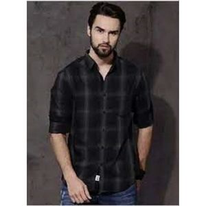 Chemise en flanelle à carreaux décontractée pour homme, respirante, col montant, style été, jusqu'à 6XL - Product Image 1