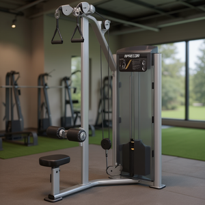 Machine de tirage vertical (Lat Pulldown) remanufacturée de la série Vitality pour l'entraînement de la force du haut du dos, structure en acier, pour usage domestique et en studio - Product Image 3
