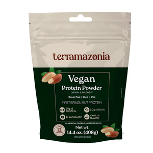 Poudre de protéines végétales, mélange de protéines de noix du Brésil, saveur vanille, complément alimentaire pour smoothies et boissons nutritives - Product Image 2