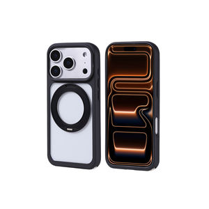 Coque en silicone magnétique antichoc avec béquille intégrée pour iPhone 17 Pro Max compatible MagSafe – Styles variés - Product Image 1