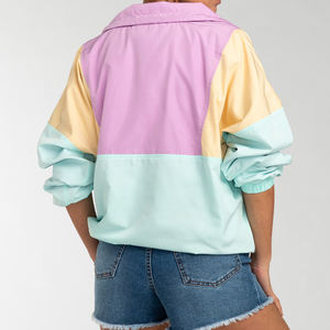 Chaqueta Cortavientos para Mujer de Alta Calidad al por Mayor de Fábrica, Chaqueta Cortavientos con Logotipo Personalizado, Estilo Urbano Nuevo, Chaqueta Cortavientos Estampada para Mujer - Product Image 3