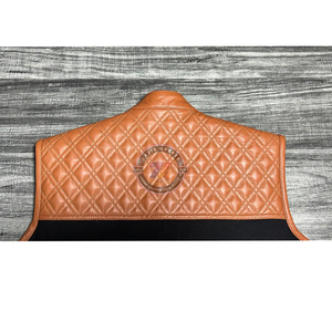 Vente en gros Nouveau gilet en textile de cuir de moto décontracté pour hommes/Gilet en cuir de vachette de moto - Product Image 2