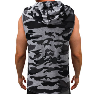 Sudadera con capucha sin mangas de talla grande para hombre más vendida OEM 100% algodón patrón sólido temporada de invierno logotipo personalizado de alta calidad - Product Image 4