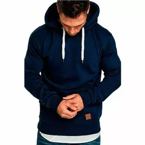Sweat à capuche unisexe Design et options d'impression personnalisés Bleu durable-Promotions d'hiver en gros de meilleure qualité - Product Image 4