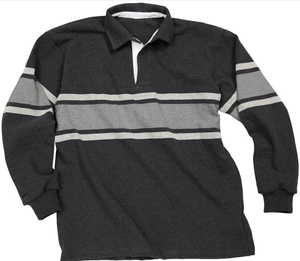 2025 logotipo bordado personalizado manga larga venta al por mayor algodón a rayas Rugby polos de manga larga de alta calidad para hombres polos - Product Image 6