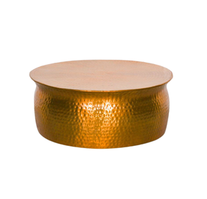 2025 Hammered Coffee <b>Table</b> <b>Gold</b> Color Fancy Design Living Room Decoration Round <b>Side</b> <b>Table</b> Handmade High Quality Aluminium - Product Image 1