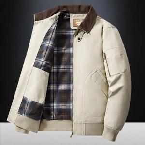 2025 Autumn/Winter New Fashion High Quality Plus-Size <b>Men's</b> Business Casual Coat Comfortable Loose Fit Canvas Thickened Thin - Product Image 1