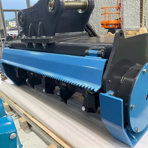 Hoogwaardige, zware mobiele bosmaaier/houtversnipperaar op rupsbanden, diesel aangedreven, voor landbouwgebruik, met hoogpresterende motor. - Product Image 2