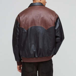 High Quality Waterproof Canvas Front Logo Men's Baseball Letterman Winter Wool Zipper Closure Varsity <b>Jacket</b> - Product Image 4