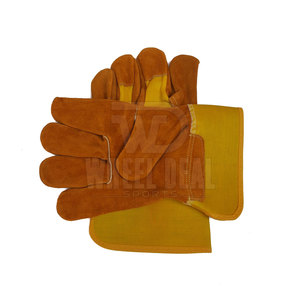 Guantes de trabajo de cuero de seguridad para la construcción Guantes de trabajo de cuero transpirables baratos con tarifa al por mayor - Product Image 4