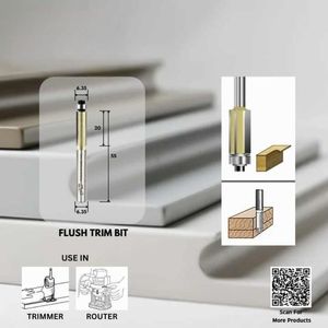 Chính xác cắt <span class=keywords><strong>Router</strong></span> <span class=keywords><strong>bit</strong></span> trimmers <span class=keywords><strong>Router</strong></span> lý tưởng cắt tỉa hình cạnh hoàn thiện trên gỗ MDF ván ép Pro tuôn ra TRIM <span class=keywords><strong>bit</strong></span> - Product Image 4