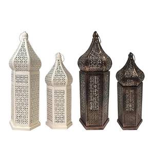 Linterna de Metal decorativa de estilo marroquí de diseño elegante para decoración del hogar, perfecta para decoración del hogar, fiestas y eventos, Mesa - Product Image 1