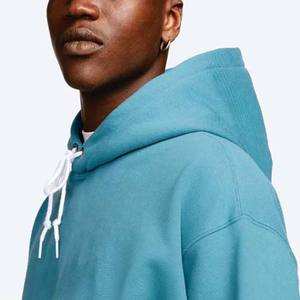 Sudadera con capucha de gran tamaño de algodón 100% de alta calidad para hombre, sudadera transpirable básica de ropa deportiva bordada con diseño liso personalizado - Product Image 4