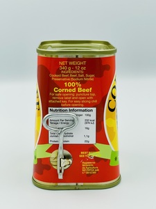 Singapore Premium Viande en conserve prête à manger Linkz 100% Corned Beef avec certificat Halal 340g Emballage en étain - Product Image 3