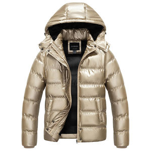 Chaqueta de Plumón para Hombre, al por Mayor, con Logotipo Personalizado, Cuello Alto, Protección Contra el Viento, Transpirable, de Poliéster, para Uso en Exteriores - Product Image 4