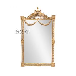 Espejo de Pared con Marco de Latón Clásico de Lujo - Product Image 1