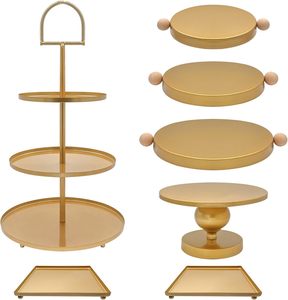 Balance to <b>Tabletop</b> <b>Displays</b> Metal Cake Stand Set Best Showcase for Party Desserts at Festive Occasions Stand at Bulk from India - Product Image 1