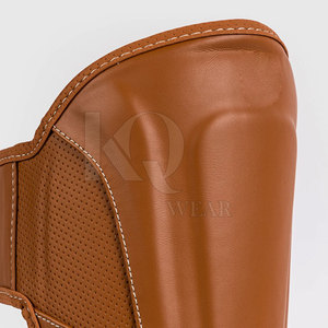 Comfortable Leather Shin <b>Pads</b> Lightweight Design Professional Protection Adjustable Perfect for Football Training <b>Practice</b> - Product Image 6