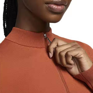 Vintage Women's Cropped Zip-Up <b>Top</b> and Flared Pants Jogger Set Custom <b>Woolen</b> Sweatsuit for Winter Streetwear Washed Technique - Product Image 3