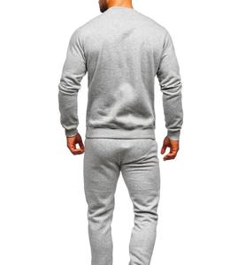 Venta al por mayor personalizado hombres XL chándal serigrafía logotipo pulóver sudadera con pantalones de chándal acampanados apilados chándales - Product Image 4