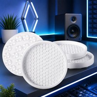Patins de protection en caoutchouc alvéolés antidérapants à ventouse anti-vibration pour pieds de meubles et de tables de studio photo