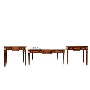 ชุดโต๊ะกาแฟไม้ฝังลายคลาสสิกสุดหรู - Product Image 2