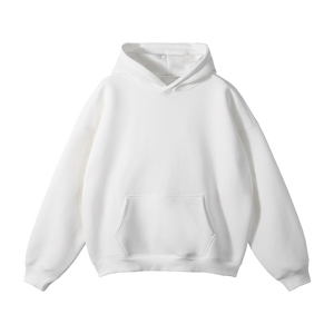 Haute Qualité Coton Boxy À Capuche Surdimensionné Streetwear Broderie Style Urbain Court Casual Blanc ODM Polaire À Capuche - Product Image 4