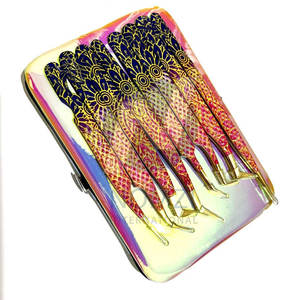 Pince à épiler professionnelle d'extension de cils en acier inoxydable avec logo personnalisé Sac DHL pointu avec revêtement en papier Yeux en PVC Western Fedex dorés - Product Image 3