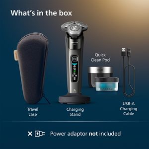 Afeitadora Eléctrica Inteligente con Sistema de Corte de Triple Acción, Cuchillas Dobles Giratorias para Uso en Seco/Húmedo, Lavable IPX7 para el Cuerpo, Repuesto - Product Image 3