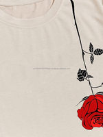 T-shirts graphiques personnalisés pour hommes T-shirts vintage T-shirts à col rond à manches courtes imprimés de lettres florales T-shirts décontractés Streetwear d'été