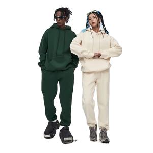 Logo personnalisé Jogging Survêtements Hommes Survêtement Coton Streetwear Jogger Plus Size Femmes Broderie Survêtements Unisexe Ensemble Hoodies - Product Image 1