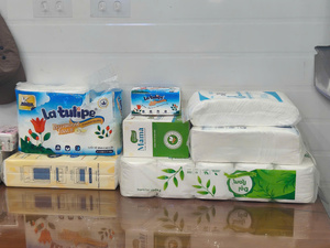 Toallitas de papel facial de pulpa de madera virgen ultra suave desechables de 1 capa ecológicas de Vietnam - Product Image 3