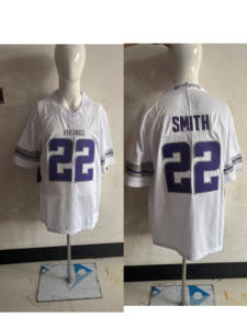 Conjunto de Uniforme de Fútbol Americano Personalizado para Adultos, Secado Rápido, 100% Poliéster, Transpirable, Diseño de Talla Grande, Estilo Urbano, Cosido - Product Image 4