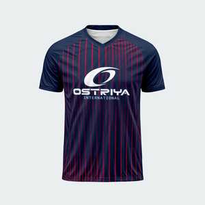 เสื้อฟุตบอลคอวีพิมพ์ลายเทคนิค ไซส์ใหญ่สำหรับผู้ใหญ่ ผลิตจากโพลีเอสเตอร์ 100% สำหรับทั้งชายและหญิง ราคาขายส่ง คุณภาพเยี่ยม รับสั่งทำตามแบบ - Product Image 1