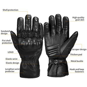 Guantes de Motociclismo Unisex de Piel Sintética PU, con Pantalla Táctil, Transpirables, Impermeables, de Secado Rápido, para Deportes al Aire Libre - Product Image 5