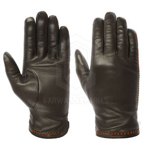 Gants en cuir de mode de haute qualité Gants de mode pour hommes Gant d'habillage en peau de mouton Service OEM personnalisé Vie quotidienne - Product Image 1