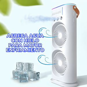 Ventilatore a Torre Elettrico con Base Girevole e Telecomando, Doppio Nebulizzatore, in Plastica, Verticale, per Casa e Hotel, Spina USA - Product Image 2