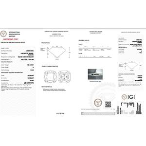 D couleur VVS2 clarté taille 1.56 Ct poli Labgrown diamant coussin forme HPHT-CVD diamant bijoux diamants en vrac - Product Image 5