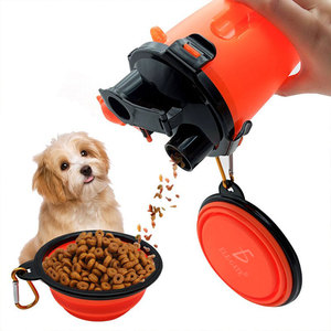 Ciotola da Viaggio Pieghevole in Plastica da 1L per Animali Domestici con Dispenser per Acqua e Cibo, Confezionata in Scatola - Product Image 3