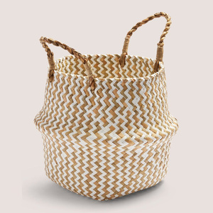 Top supplier braided seagrass <b>basket</b> natural sea grass hamper straw <b>baskets</b> for storing essentials - Product Image 3