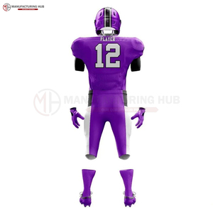 Bajo MOQ personalizado sublimación impresión Logo uniforme de fútbol americano ropa deportiva al por mayor hecho a medida uniformes de fútbol americano - Product Image 4