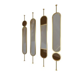 Separador de Ambientes Arqueado con Paneles de Mimbre Tejido, Marco de Madera, Biombo Plegable Moderno para Privacidad en Sala de Estar y Oficina - Product Image 3