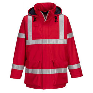 Chaqueta de lluvia reflectante impermeable de alta calidad con cinta reflectante de alta visibilidad para la temporada de primavera - Product Image 4