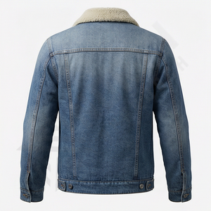 Ensemble veste et pantalon en denim pour homme, style hip-hop, vente chaude, nouvelle arrivée, deux pièces, blazer à col montant, style streetwear réversible - Product Image 2