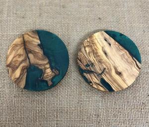 Custom Design Acacia Wood or Acacia Wooden and Resin Best <b>Coasters</b> for <b>Drink</b> Coffee Tea for Office & Home - Product Image 4