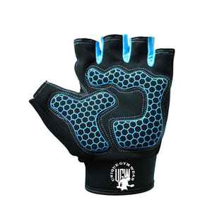 UNIQUE GYM WEAR Guantes de Entrenamiento de Cuero Personalizados con Soporte para Muñeca y Cierre de Tirón para Levantamiento de Pesas en el Gimnasio - Agarre Fuerte con Acolchado de Silicona - Product Image 4