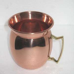 Taza de cobre martillado Premium, duradero, hecho a mano, para cóctel, cerveza, café, té, agua y jugo - Product Image 4